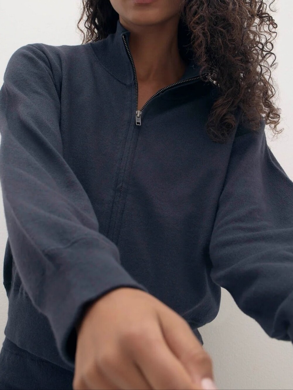 NakedCashmere ALINA COTTON CASHMERE TRACK JACKET